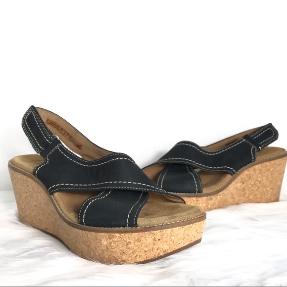 clarks platform sandals